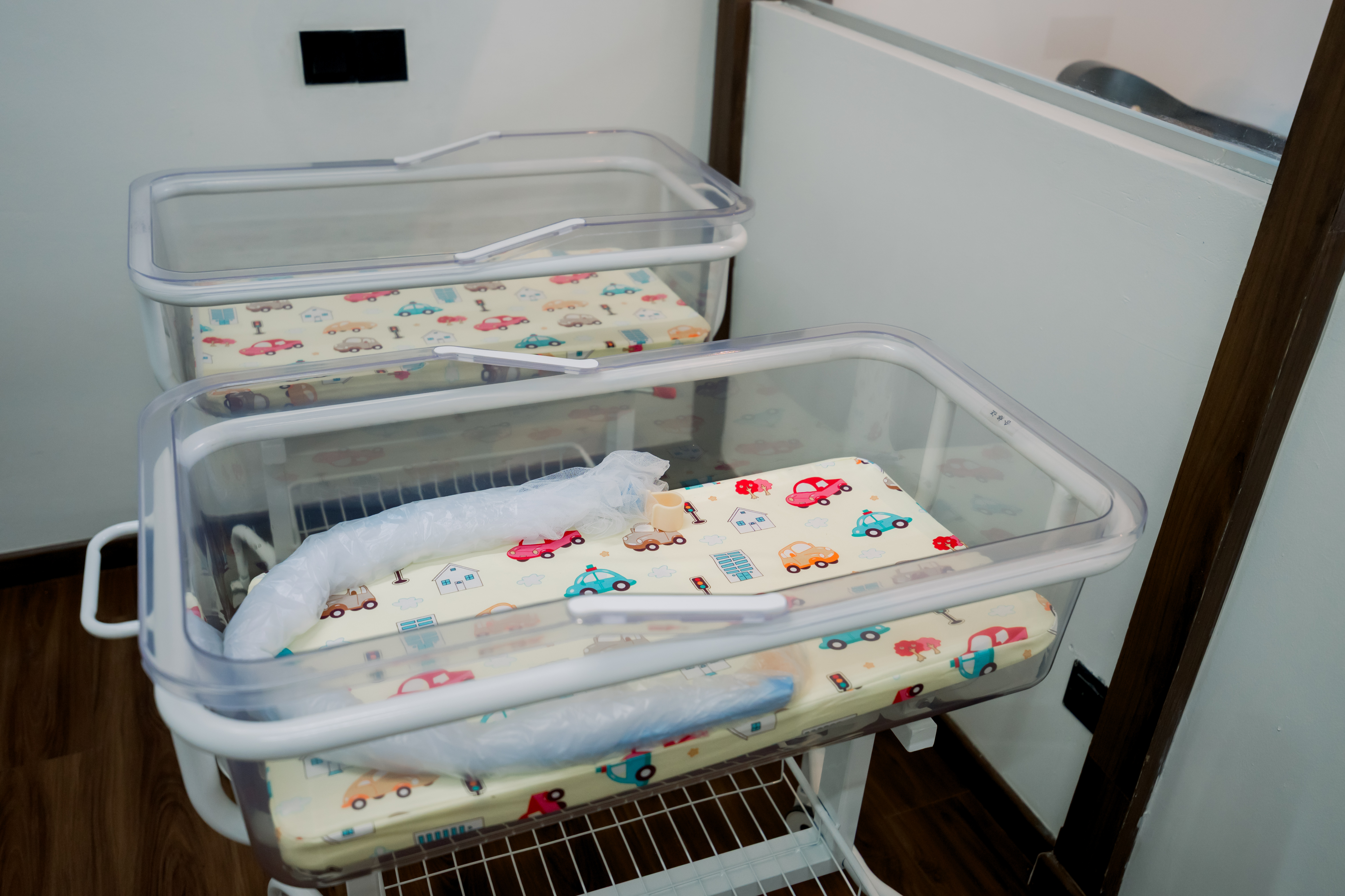 Sanitized baby beds and cots at Embun Teratai